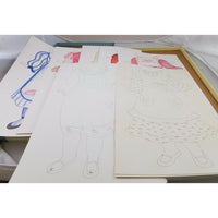 Lot of 2 Lillian Vernon LVC 1988 Baby Doll Size Oversized Paper Dolls Kit LV4387