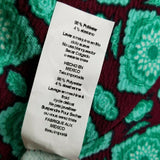 Lularoe Green Medallion Jersey Knit Dress Womens L Scoop Neck Twirl 3/4 Sleeve