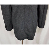 Lord & Taylor Petites Wool Cashmere Gray Double Breasted Blazer Jacket Womens PM