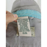 LL Bean Sunwashed Gray Canvas Zip Up Short Barn Coat Denim Jean Jacket Womens L