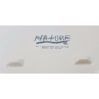 Tabletops Unlimited Nature 18.5 in Oval Ceramic Platter Dish Handcrafted Fruits