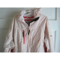 Columbia Hooded Packable Mesh Lined Windbreaker Rain Jacket Girls 18 20 Pink