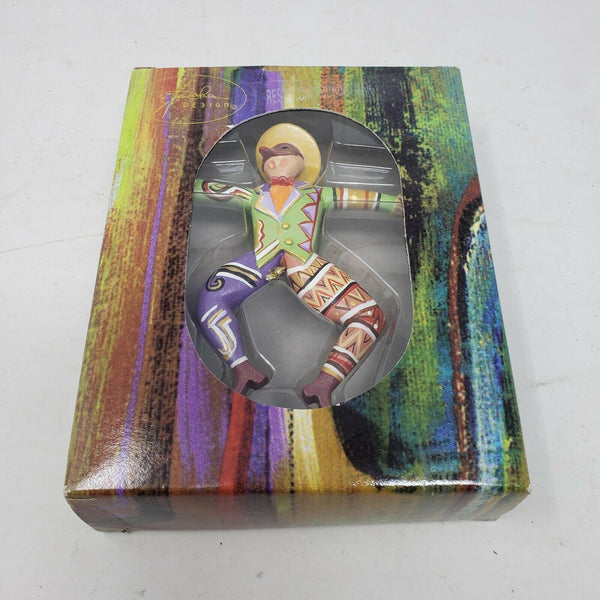 Robert Shields Capuccini Fello Whimsical Christmas Ornament Figure Mardi Gras