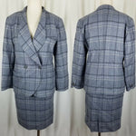 Clermont Tesshin Hirato Skirt Suit 2 Piece Outfit Set Blazer Jacket Womens 11 S