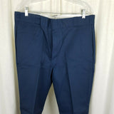 Vintage Dickies Shape Set Stain Release Twill Work Pants Mens 38x30 Navy NOS USA