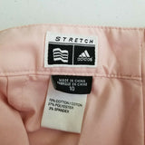 Adidas Stretch Tennis Golf Skort Skirt + Shorts Womens 10 Pastel Pink Cotton