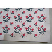 Vintage 1950 All Occasion Wrapping Paper Squares hand print Eleanor Finch Berry