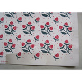 Vintage 1950 All Occasion Wrapping Paper Squares hand print Eleanor Finch Berry
