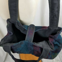 Johnson Woolen Mills Southwestern Wool Blanket Shoulder Tote Bag Purse Satchel