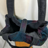 Johnson Woolen Mills Southwestern Wool Blanket Shoulder Tote Bag Purse Satchel