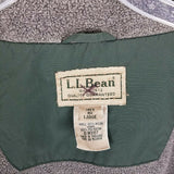 LL Bean Nylon Fleece Lined Vest Full Zip Up Mens L Funnel Neck Outdoor Adventure