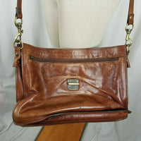 Old Angler Genuine Leather Distressed Messenger Bag Satchel Shoulder Briefcase