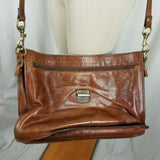 Old Angler Genuine Leather Distressed Messenger Bag Satchel Shoulder Briefcase