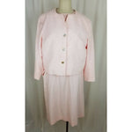 Margaret Smith 2 Piece Brocade Dress Suit Jacket Blazer Outfit Set Wmns 14P 16P