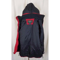 LL Bean Womens M Hooded Winter Snow Ski Snowboard Parka Jacket Red Thinsulate