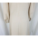 Vintage Trevira Robert Peters Micia of Rome Mod Checked Shirt Dress Womens M USA