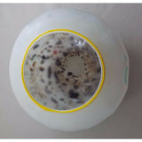 HAND BLOWN GLASS ART Decorative BOWL MURANO STYLE Weighted Blues Browns White