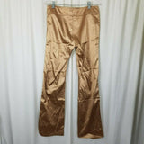 Yoana Baraschi Venetian Gold Metallic Sheen Brocade Pants Womens 8 USA Bronze