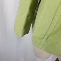 Tribal Wool Cashmere Double Breasted Peacoat Jacket Short Coat Womens 10 Green