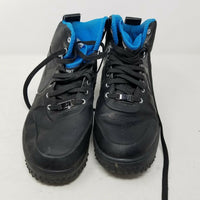 Nike Lunar Force 1 Duckboot Leather Black & Blue Athletic Shoes Sneakers Mens 10