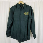 Lee Chetopa Twill Nashua Public Works Button Up Long Sleeve Work Shirt Mens 16 M