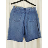 Vintage Stefano 80s High Waisted Mom Jeans Shorts Womens 32 12 14 L Blue Denim