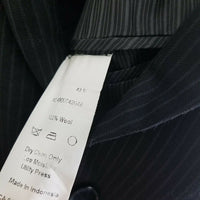 Calvin Klein Macys Pinstripe Worsted Wool Sportcoat Jacket Blazer Mens 42R Slim