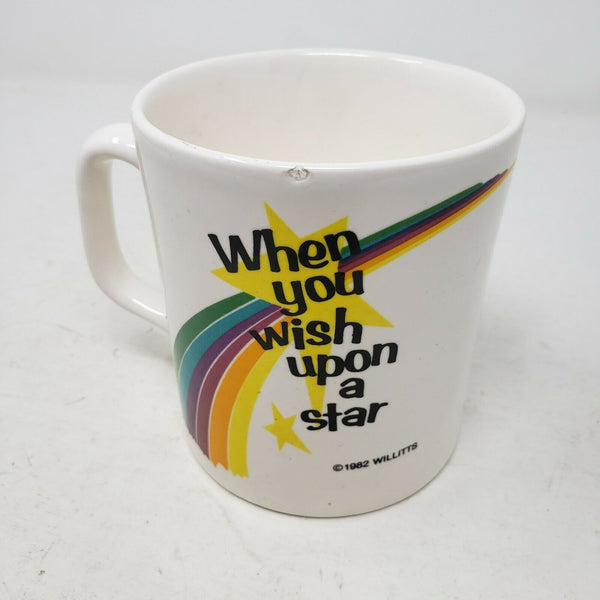 1982 Willitts When You WIsh Upon A Star Musical Melodies Coffee Mug Ceramic Cup