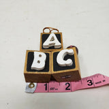 ABC Teacher School Shadow Box Miniatures Diorama Doll House Curio Display Piece