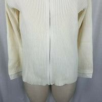 Grand Ole Opry Zip Front Ribbed Cardigan Sweater Faux Leather Fringe Womens 1X