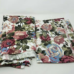 Atelier Originals 1988 Screenprint Floral Upholstery Fabric 2 Pieces Lot Vintage