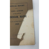 Annual Report Town Officers of Windham Maine February 2 1925 Cumberland County