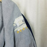Operation II Montecristo Denim Canvas Bomber Jacket Mens L Vintage LA Loving