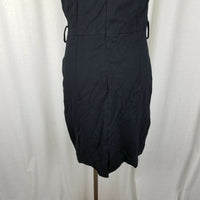 Tyler Boe Viscose Sheath Cap Sleeves Little Black Dress Womens M Stretch Fitted