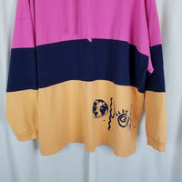Earthquake San Francisco Pullover Baja Shirt Jacket Sweatshirt Mens M Cotton 90s