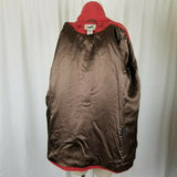 LL Bean Wool Cashmere Double Breasted Peacoat Jacket Short Coat Womens 6P Coral