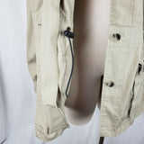 Travelsmith Khaki Cargo Jacket Canvas Safari Field Womens L Conversion Anorak