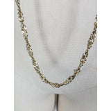 Braided Twisted Gold Rope Length Double Single Strand Chain NECKLACE Vintage