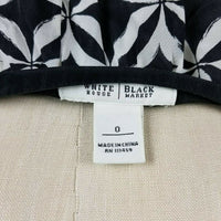 White House Black Market Tunic Tank Slip Mini Dress Womens 0 Geometric Retro