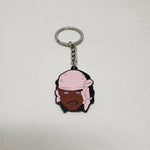 Ski the Slump God Double Sided Metal Keychain Fob Pink & Black Durag Do-rag New