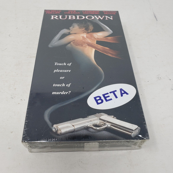 Rubdown 1993 BETAMAX Beta Tape New Factory Sealed Not VHS Watermarks Paramount
