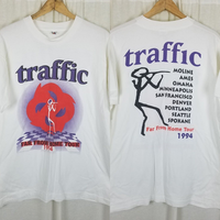 Vintage 1994 Traffic TShirt Far From Home Tour Mens XL Double Sided Concert