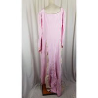 Vintage Renaissance Faire Maiden Maxi Dress Handmade Costume Womens XL 1X Pink