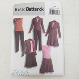 Butterick B4620 Sewing Pattern Draped Top Blazer Jacket Pants Skirt 6-8-10-12 AA