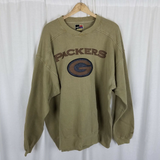 Vintage Puma Team NFL Green Bay Packers Chenille Patch Sweatshirt Mens XL