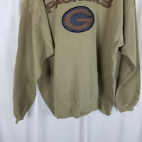 Vintage Puma Team NFL Green Bay Packers Chenille Patch Sweatshirt Mens XL