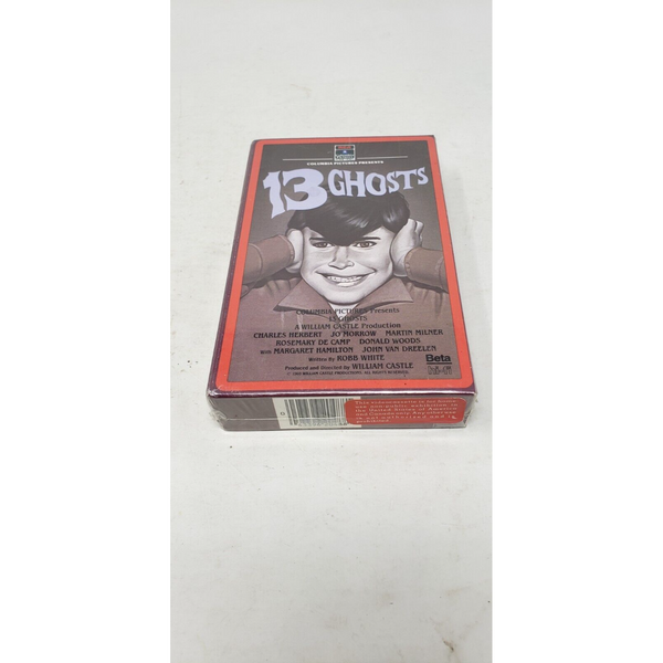 13 Ghosts Beta Tape 1985 NEW Barcode on Bottom Betamax Movie Black White Canada