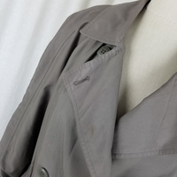 Vintage Etienne Aigner Double Breasted Belted Military Spy Trench Coat Womens 8P