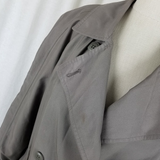 Vintage Etienne Aigner Double Breasted Belted Military Spy Trench Coat Womens 8P