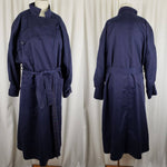 Arrivo 80s Belted Tie Cotton Trench Coat Wool Flannel Lined Womens 12 Ireland